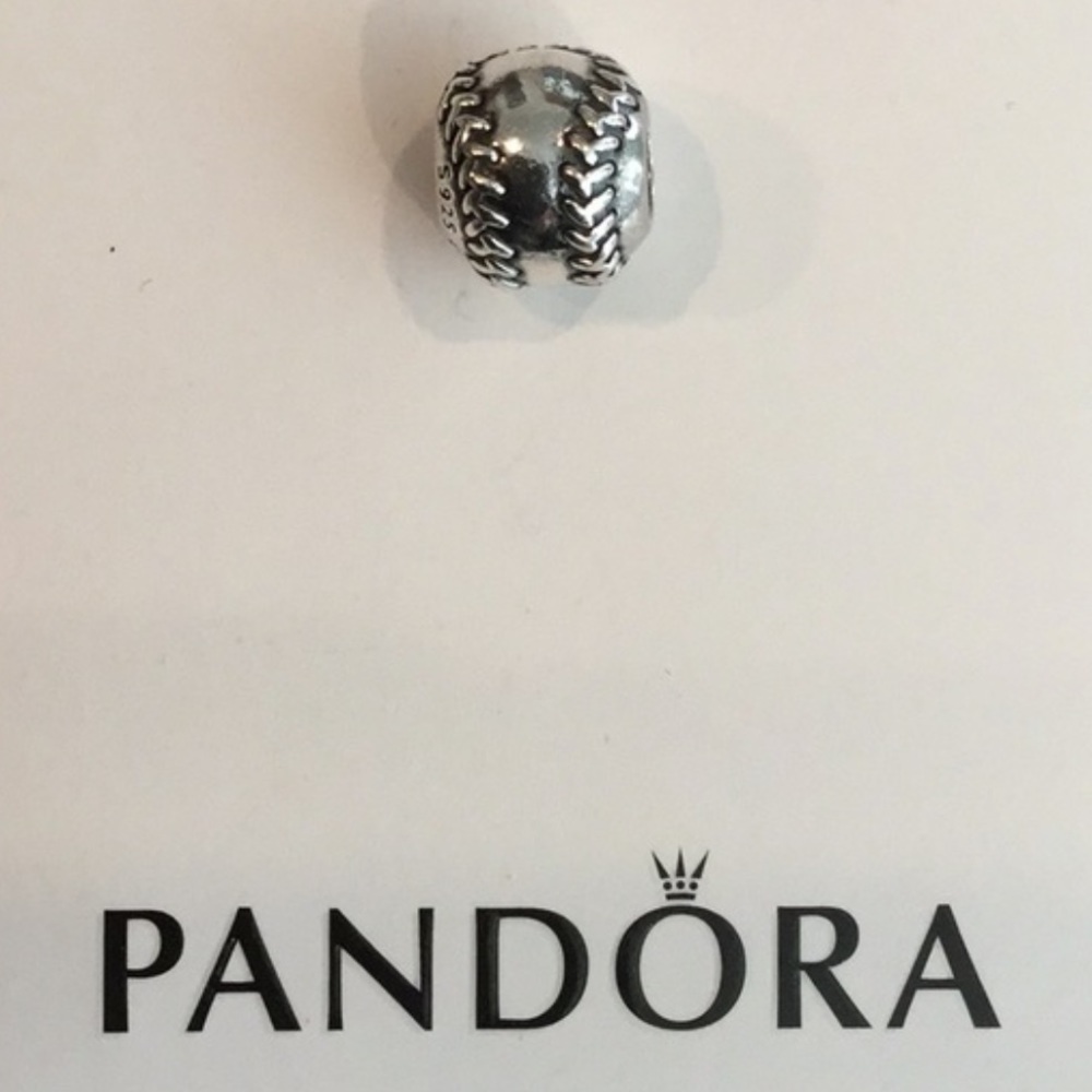 RARE and RETIRED Pandora baseball charm